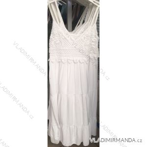 Šaty letné krajkové na ramienka dámske (S / M ONE SIZE) TALIANSKÁ MÓDA IMWT215963