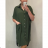 Šaty dlhé letné košeľové krátky rukáv dámske oversize (2XL/4XL ONE SIZE) TALIANSKÁ MÓDA IMM2153076MS hnedožltý