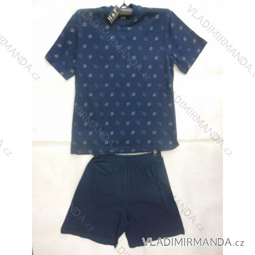 Pyžamo krátke nohavice pánske nadrozmerné (l-4XL) HAF W-022B