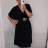 Šaty letné krátky rukáv dámske nadrozmerné (XL/6XL ONE SIZE) TALIANSKA MÓDA IMM211128/DR biela