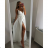 Šaty dlhé letné na ramienka dámske (S / M ONE SIZE) TALIANSKÁ MÓDA IMW21002