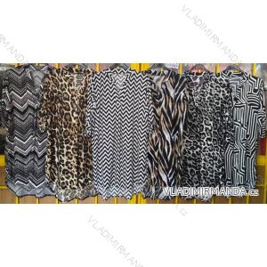 Šaty košeľové dlhý rukáv dámske (2XL / 3XL ONE SIZE) TALIANSKÁ MÓDA IMD21937