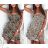 Šaty letné bez rukávov dámske leopard (S / M ONE SIZE) TALIANSKÁ MÓDA IMWA216058