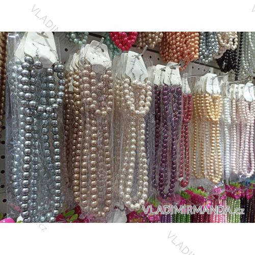 Náhrdelník perly dievčenské a dámsky (ONE SIZE) BIŽUTÉRIA BIZ21067