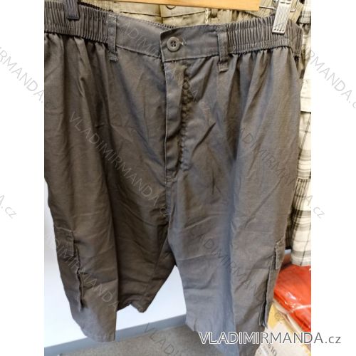 Nohavice 3/4 krátke plátené dámské nadrozměr (L-4XL) TALIANSKÁ MÓDA HAG212009SZ