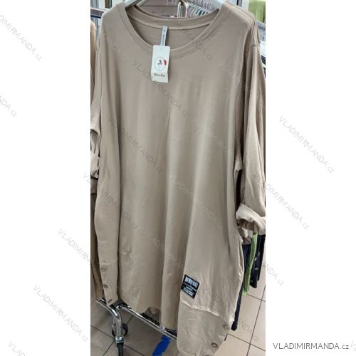 Šaty dlhé voľnočasové dlhý rukáv dámske nadrozměr (XL / 2XL ONE SIZE) TALIANSKÁ MÓDA IMWT21211