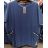 Šaty krátky rukáv dámske (XL / 2XL ONE SIZE) TALIANSKÁ MÓDA IM621031