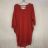 Šaty oversize krátky rukáv dámske (SM / L ONE SIZE) TALIANSKÁ MÓDA IMD21956/DR S / M / L červená