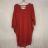 Šaty oversize krátky rukáv dámske (SM / L ONE SIZE) TALIANSKÁ MÓDA IMD21956/DR S / M / L červená