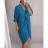 Šaty maxi oversize dlouhý rukáv dámské nadrozměr (2XL/3XL ONE SIZE) ITALSKÁ MÓDA IMM21102