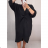 Šaty dlhý rukáv dámske oversize (XL / 4XL ONE SIZE) TALIANSKÁ MÓDA IMM21102 / DR královsky modrá