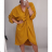 Šaty dlhý rukáv dámske oversize (XL / 4XL ONE SIZE) TALIANSKÁ MÓDA IMM21102 / DR královsky modrá