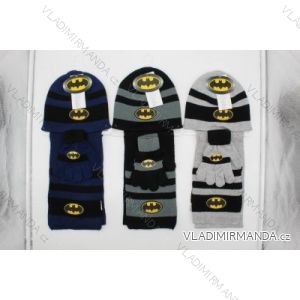 Set čiapka, šál, rukavice batman detský chlapčenský (ONE SIZE) SETINO 780-377
