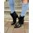 Čižmy nízke členkové na podpätku dámske (36-41) SSHOES OBUV OBSS21RB54