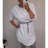 Šaty s opaskom dlhý rukáv dámske nadrozměr (2XL / 3XL ONE SIZE) TALIANSKA MODA IM4212114 2XL / 3XL ONE SIZE <p>modrá</p>