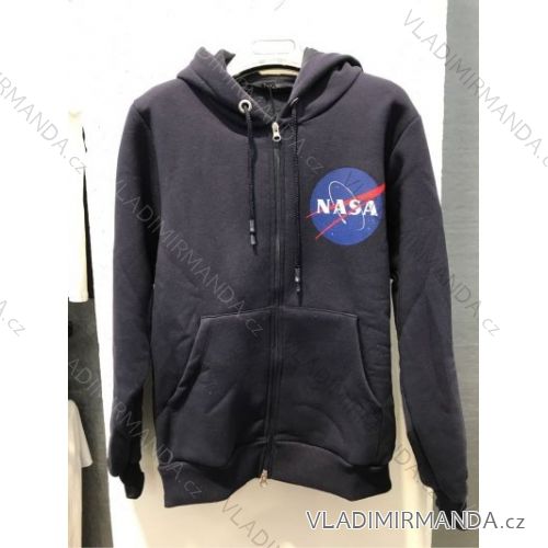 Mikina teplá na zips s kapucňou pánska (M-2XL) NASA NS-47B