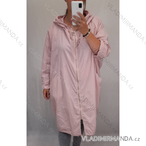 Bunda tenká na zips dámska (uni 2XL/4XL) TALIANSKÁ MÓDA IM721DOLOMITY