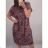 Šaty krátky rukáv dámske nadrozmerné (XL / 3XL) POĽSKÁ MÓDA PME20029