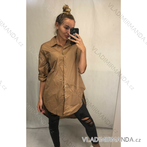 Košeľa dlhý rukáv dámska (uni s / l oversize) TALIANSKÁ MÓDA IMWD211124