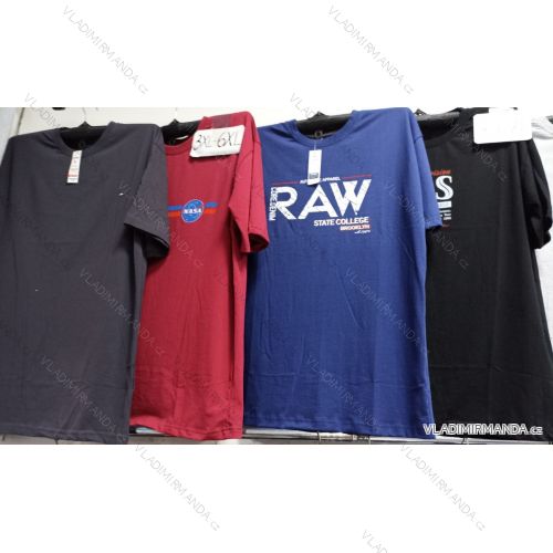 Tričko krátky rukáv bavlnené pánske nadrozměr (3XL-6XL) OBSESS OBS21030