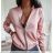 Mikina bomber na zips dámska (S / M ONE SIZE) TALIANSKÁ MÓDA IMWE216429