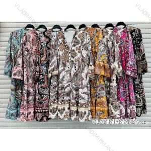 Šaty košeľové dlhý rukáv dámske (S / M ONE SIZE) TALIANSKÁ MÓDA IMWA216455