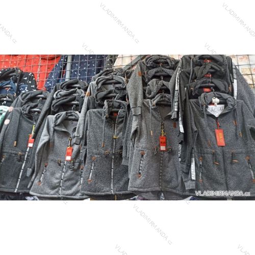 Mikina na zips s kapucňou pánska nadrozmerná (4XL-7XL) HKD HKD21017