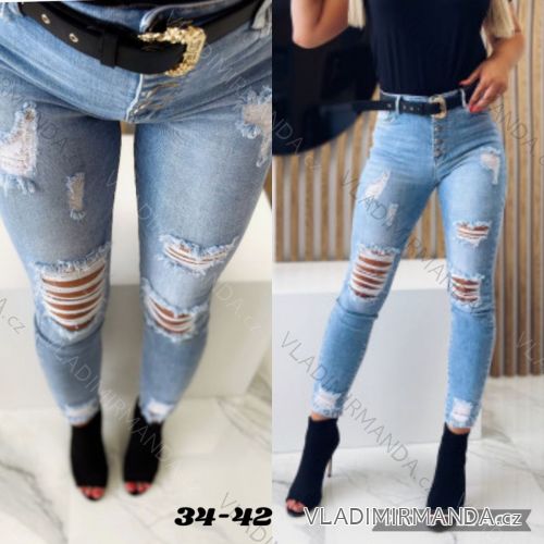 Rifle jeans dlhé dámske (34-42) JEANS JAW216564