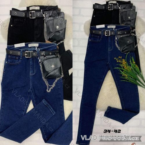 Rifle jeans dlhé dámske (34-42) JEANS JAW216566