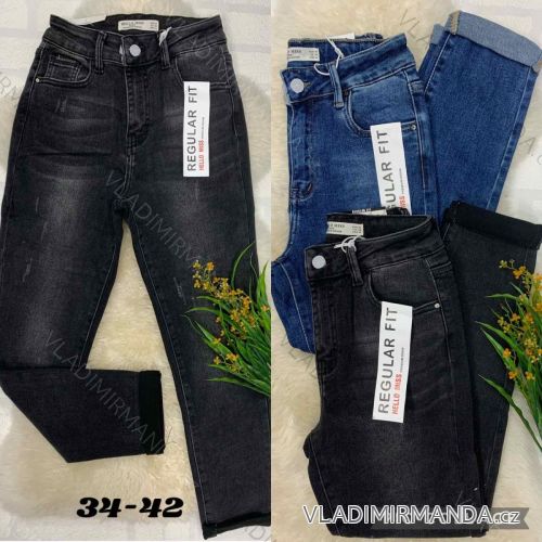 Rifle jeans dlhé dámske (34-42) JEANS JAW216568