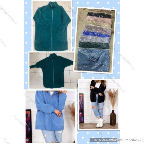 Kabát krátky alpaka dámsky (S / M ONE SIZE) TALIANSKÁ MÓDA IMWA216587