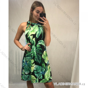 Šaty letní krátké icecool bez rukávů dámské (S/M ONE SIZE) ITALSKÁ MÓDA IMM211091