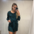 Šaty elegantné mini dlhý rukáv dámske (UNI S / M) TALIANSKA MODA IMM22928