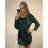 Šaty elegantné mini dlhý rukáv dámske (UNI S / M) TALIANSKA MODA IMM22928