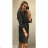 Šaty elegantné dlhý rukáv dámske (UNI S / L) TALIANSKÁ MÓDA IMWD21249