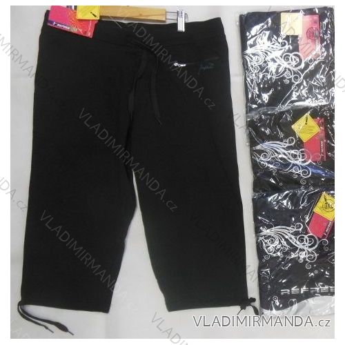 Tepláky 3/4 krátke dámske nadrozmerné (l-3XL) REFREE 83072