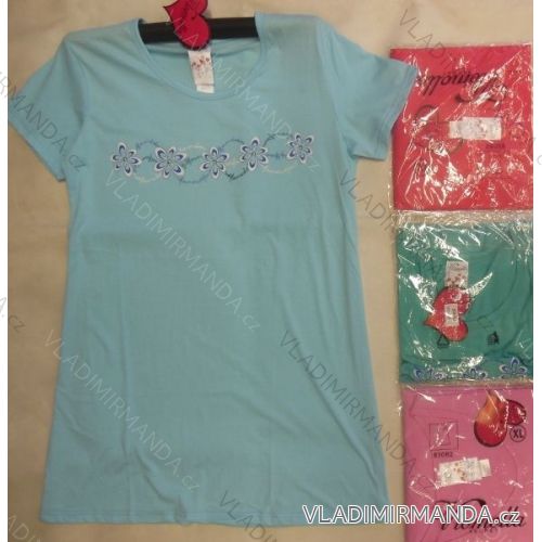 Košeľa nočná krátky rukáv Dámske bavlnené (m-2xl) VLOMOLLA SECRET 83082