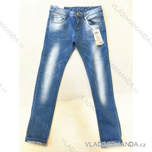 Rifle jeans dorasteneckej Dievčenské (128-164) KUGO K810