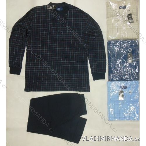 Pyžamo dlhé Pánske bavlnené nadrozmerné (xl-4XL) HAF W-037C