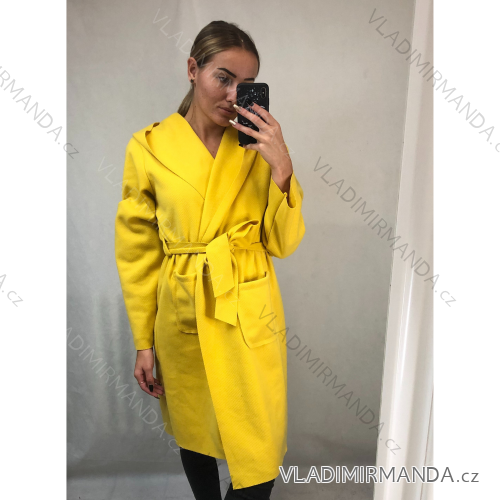 Kabát dlhý rukáv dámsky (S / M ONE SIZE) TALIANSKÁ MÓDA IMWK21631