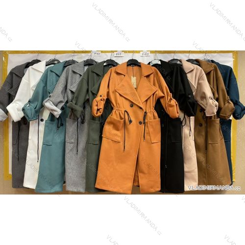 Kabát dlhý rukáv dámska (M / L ONE SIZE) TALIANSKA MODA IM4212308