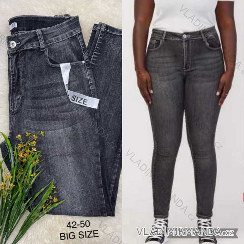 Rifle jeans dlhé dámske nadrozměr (42-50) JEANS JAW216619