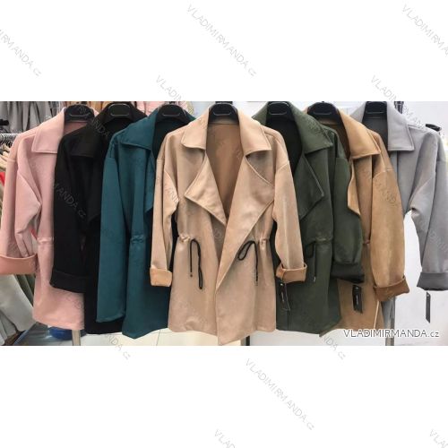 Kabát flaušový dámsky (S / M ONE SIZE) TALIANSKÁ MÓDA IMWA216622
