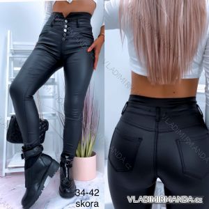 Nohavice koženkové dlhé dámske (34-42) JEANS JAW216810