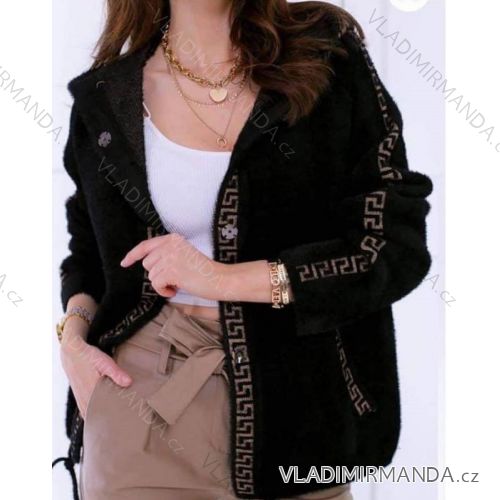 KabátALPACA krátky teplý jesenný dámsky (S / M ONE SIZE) TALIANSKÁ MÓDA IMWA216741
