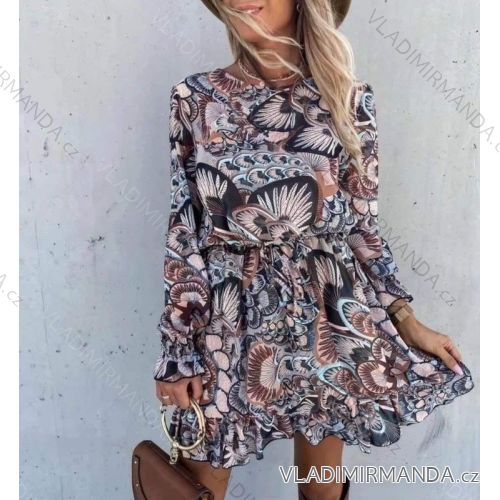 Šaty dlhý rukáv dámske (S / M ONE SIZE) TALIANSKÁ MÓDA IMWA216750