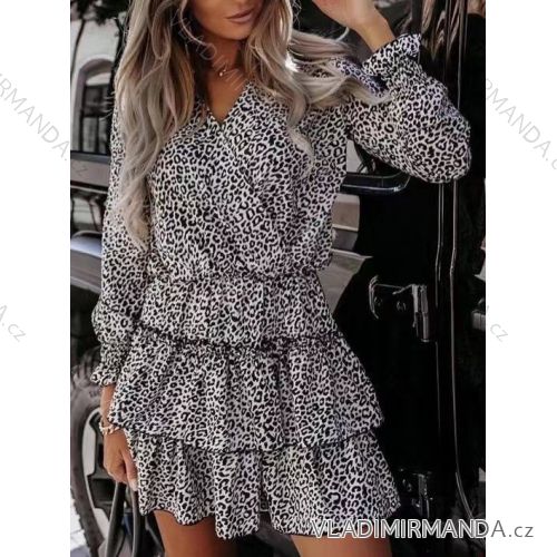 Šaty dlhý rukáv dámske (S / M ONE SIZE) TALIANSKÁ MÓDA IMWE216772