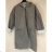 Kabát na zip dlouhý rukáv flauš s kapucí dámská nadrozměr (2XL/3XL ONE SIZE) ITALSKÁ MÓDA IM4212548