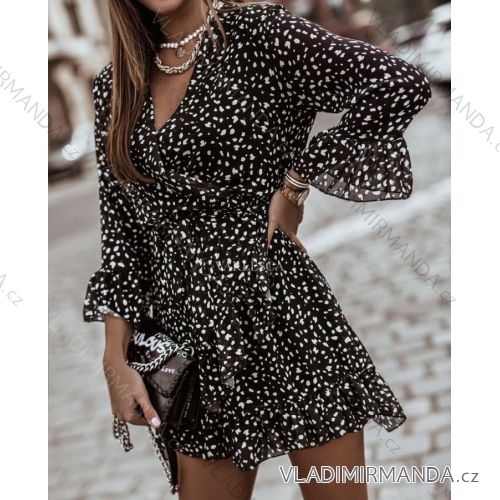 Šaty dlhý rukáv dámske (S / M ONE SIZE) TALIANSKÁ MÓDA IMWG216872