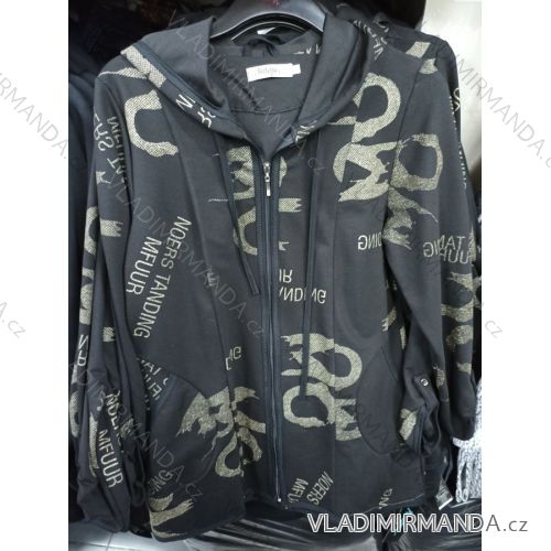 Mikina na zips s kapucňou dámska nadrozmerná (L-4XL) LGM POĽSKO LGM052